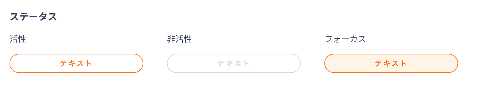セカンダリーボタン