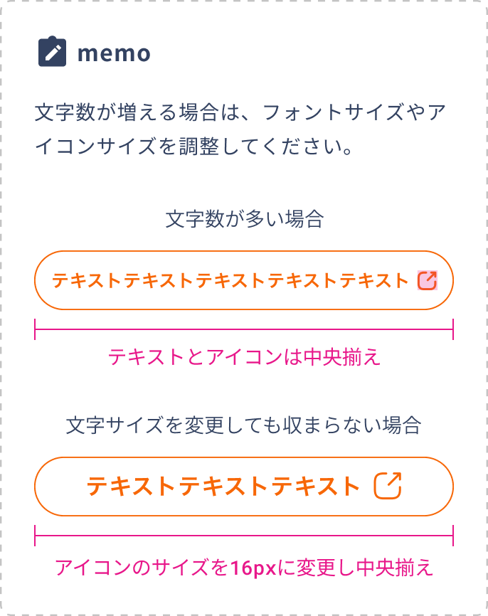 セカンダリーボタン