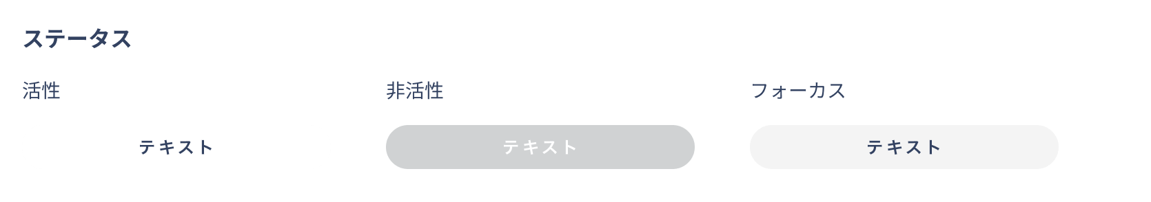 セカンダリーボタン